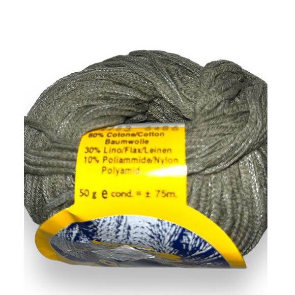 2 Skeins FB Assisi by Bertagna Filati  Cotton Linen Italian Yarn 🧶 #2783 green - Picture 5 of 7